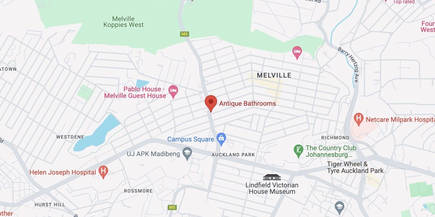 Google Maps Location for Antique Bathrooms