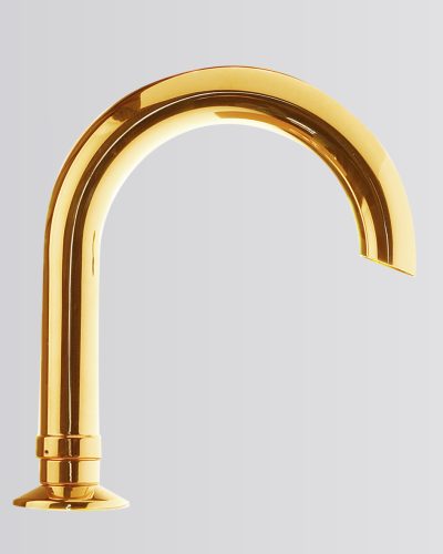Deck mounted bath spout, brass