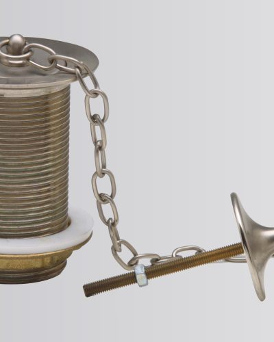 Basin waste plug chain and special stay