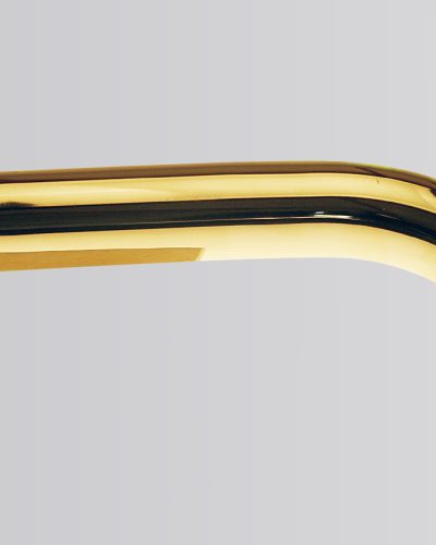 bath spout, fixed, 38mm, brass